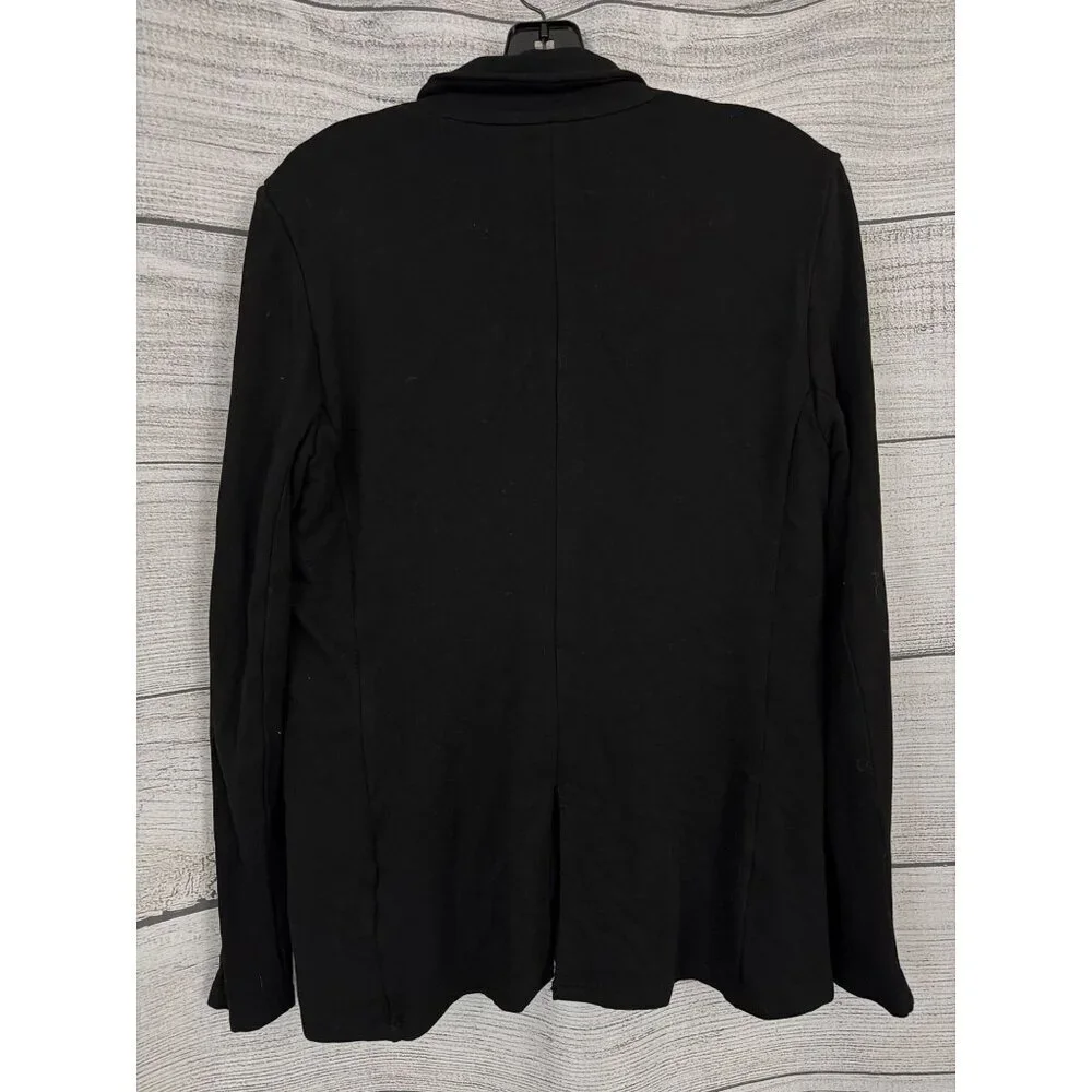 Tahari Soft Unstructured Black Blazer Size M - Picture 3 of 3